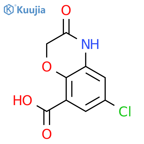6-Chloro-3,4-dihydro-3-oxo-2H-benzob1,4oxazine-8-carboxylic Acid structure