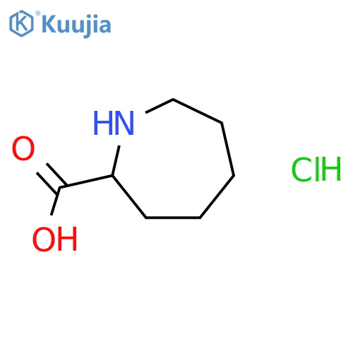 (2S)-azepane-2-carboxylic acid hydrochloride structure