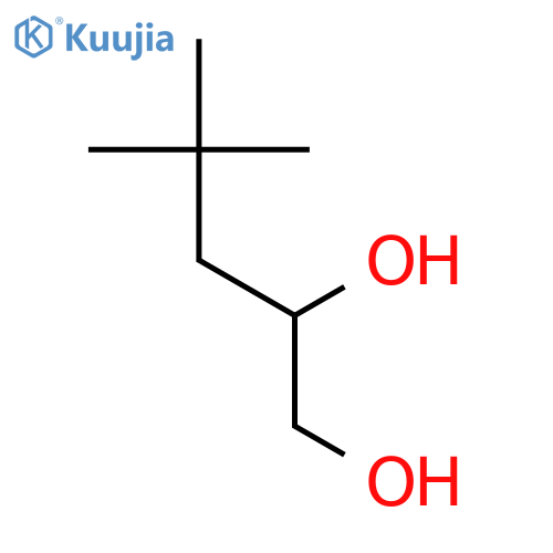4,4-dimethylpentane-1,2-diol structure