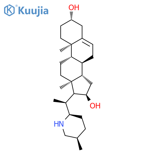 Pregn-5-ene-3,16-diol,20-[(2R,5R)-5-methyl-2-piperidinyl]-, (3b,16a,20S)- (9CI) structure