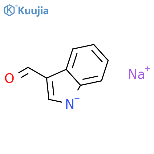 Sodium 3-formylindol-1-ide structure