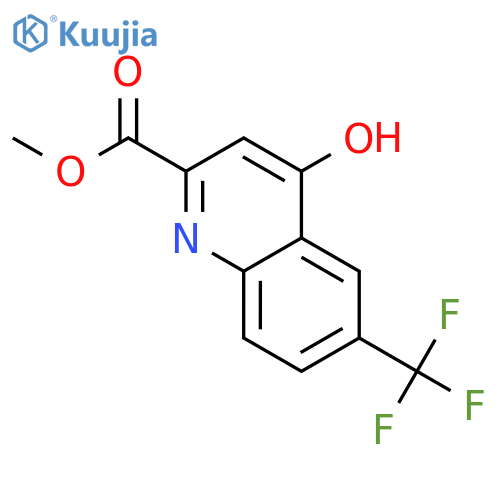 Methyl 4-hydroxy-6-(trifluoromethyl)quinoline-2-carboxylate structure