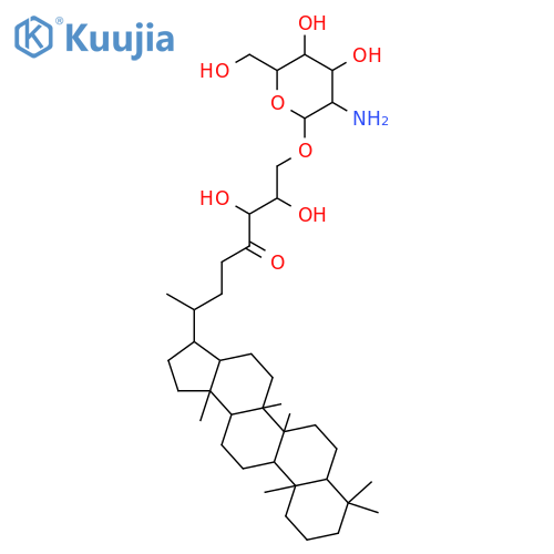4-Octanone,1-[(2-amino-2-deoxy-b-D-glucopyranosyl)oxy]-2,3-dihydroxy-7-[(21a)-A'-neo-22,29,30-trinorgammaceran-21-yl]-,[2S-(2R*,3R*,7S*)]- (9CI) structure