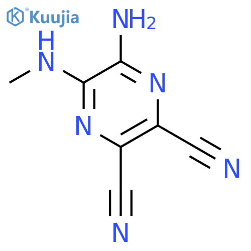 2,3-Pyrazinedicarbonitrile,5-amino-6-(methylamino)- structure