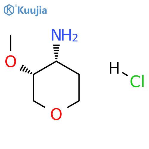 (3R,4R)-3-methoxytetrahydropyran-4-amine;hydrochloride structure