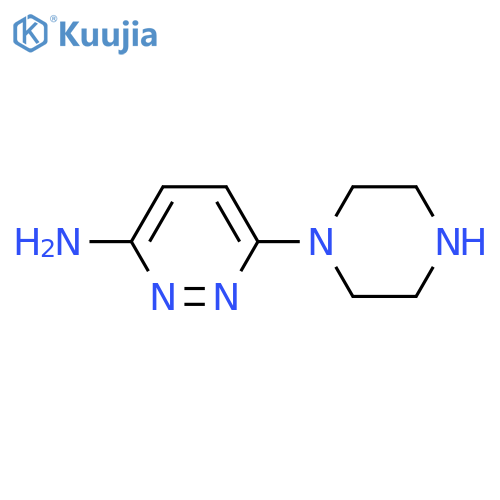 6-(1-piperazinyl)-3-Pyridazinamine structure