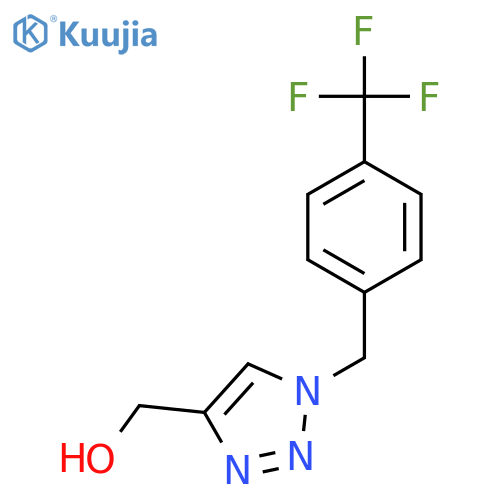 (1-(4-(Trifluoromethyl)benzyl)-1H-1,2,3-triazol-4-yl)methanol structure