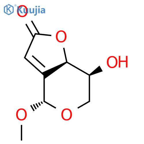 4S-(4a,7b,7aa)-7,7a-Dihydro-7-hydroxy-4-methoxy-4H-furo3,2-cpyran-2(6H)-one structure