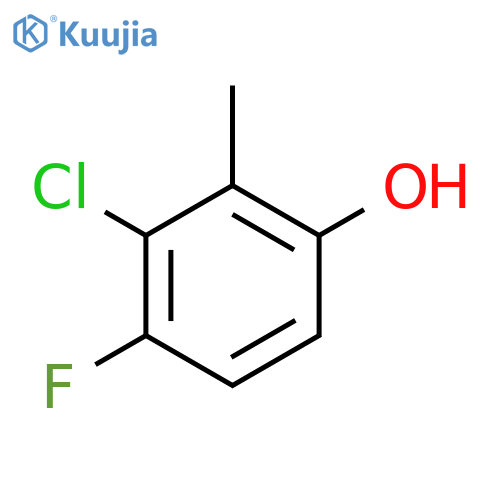 3-Chloro-4-fluoro-2-methylphenol structure