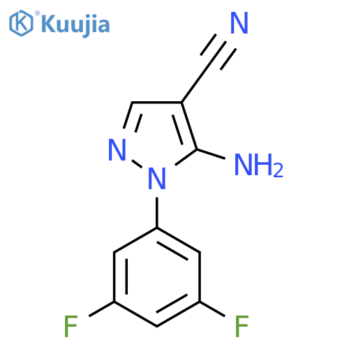 5-Amino-1-(3,5-difluorophenyl)-1H-pyrazole-4-carbonitrile structure