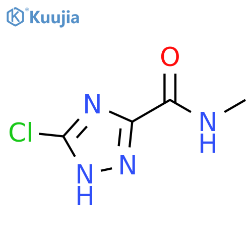 3-chloro-N-methyl-1H-1,2,4-triazole-5-carboxamide structure