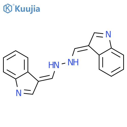 1H-Indole-3-carboxaldehyde,2-(1H-indol-3-ylmethylene)hydrazone structure
