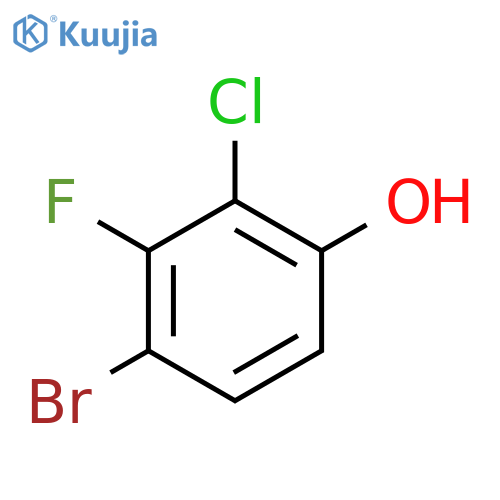 4-Bromo-2-chloro-3-fluorophenol structure