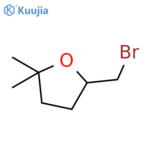 5-(bromomethyl)-2,2-dimethyloxolane structure
