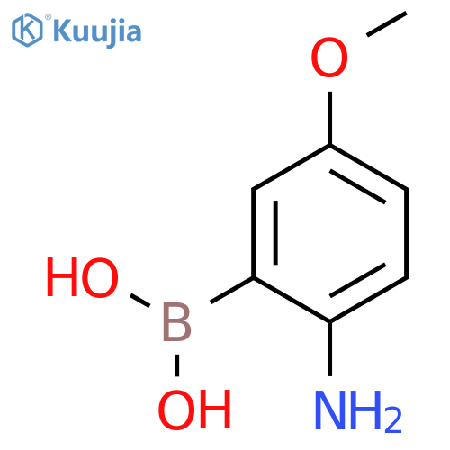 (2-amino-5-methoxyphenyl)boronic acid structure
