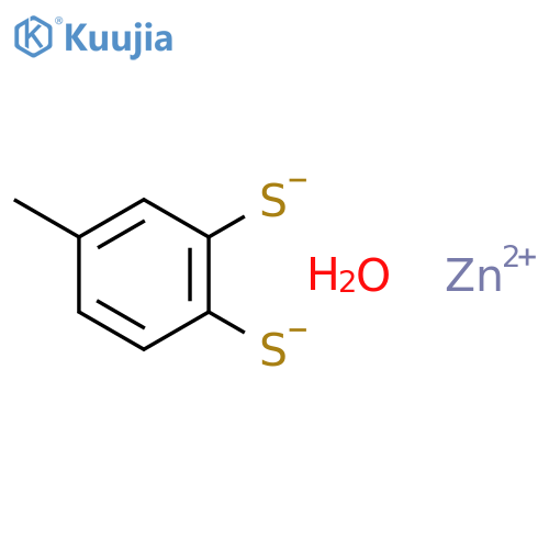 Toluene-3,4-dithiol zinc salt hydrate structure