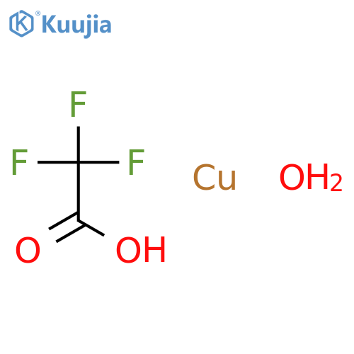 Copper (II) trifluoroacetate hydrate structure