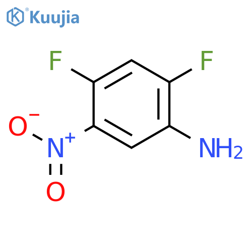 2,4-Difluoro-5-nitroaniline structure