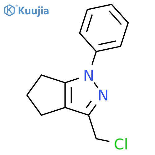 3-(Chloromethyl)-1-phenyl-1H,4H,5H,6H-cyclopentacpyrazole structure
