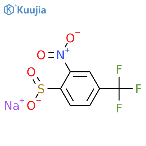 sodium:2-nitro-4-(trifluoromethyl)benzenesulfinate structure
