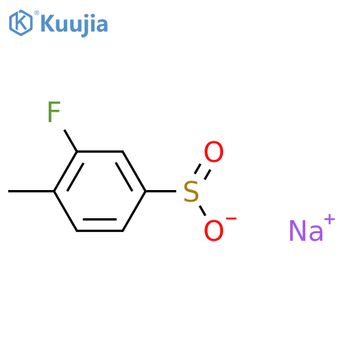 3-Fluoro-4-methylbenzenesulfinic acid sodium salt structure