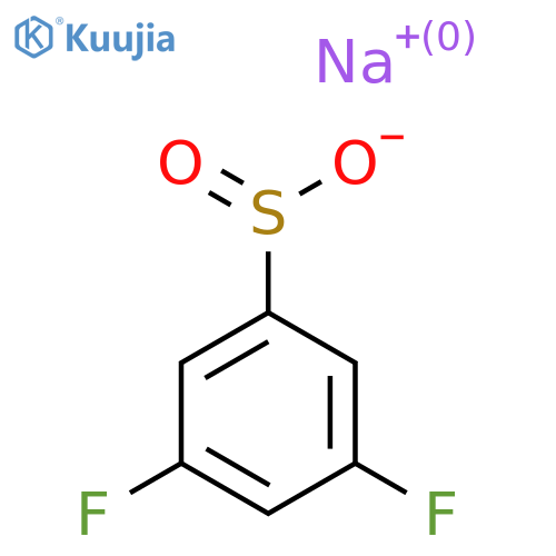 sodium:3,5-difluorobenzenesulfinate structure