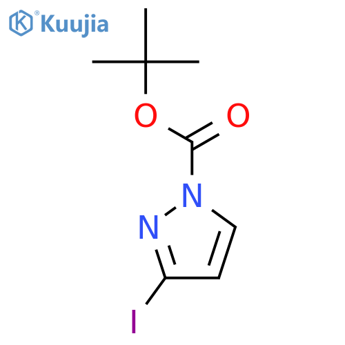 tert-Butyl 3-iodo-1H-pyrazole-1-carboxylate structure