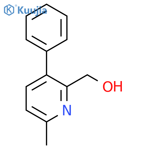 (6-Methyl-3-phenyl-2-pyridinyl)methanol structure