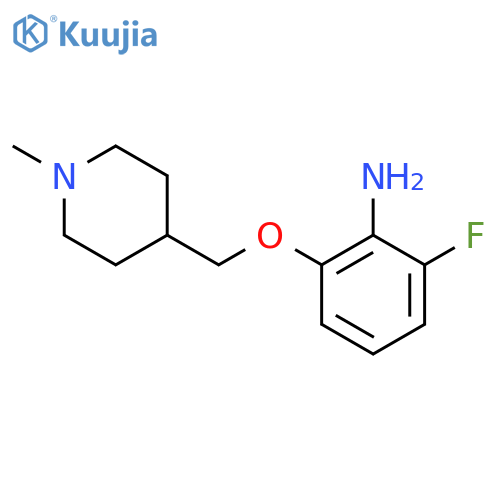 2-Fluoro-6-[(1-methylpiperidin-4-yl)methoxy]aniline structure
