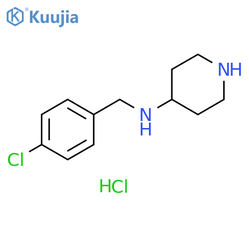 N-(4-Chlorobenzyl)piperidine-4-amine dihydrochloride structure