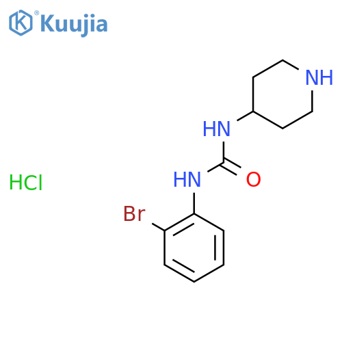 1-(2-Bromophenyl)-3-(piperidin-4-yl)ureahydrochloride structure