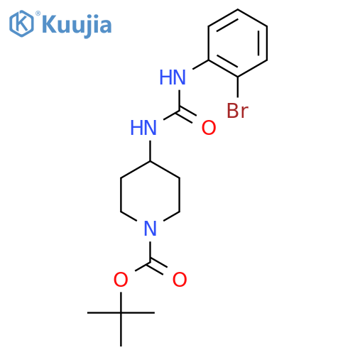 Tert-Butyl 4-[3-(2-bromophenyl)ureido]piperidine-1-carboxylate structure