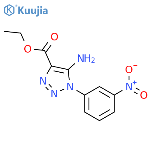 Ethyl 5-Amino-1-(3-nitrophenyl)-1H-1,2,3-triazole-4-carboxylate structure