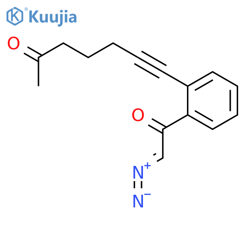 6-HEPTYN-2-ONE, 7-[2-(DIAZOACETYL)PHENYL]- structure