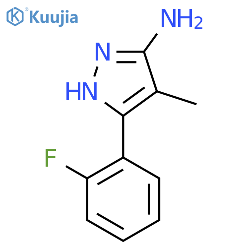 3-(2-Fluorophenyl)-4-methyl-1h-pyrazol-5-amine structure