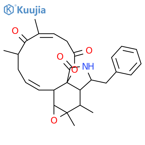3H-Oxacyclododecino[2,3-d]oxireno[f]isoindole-5,9,11(4H,8H,12H)-trione,13,13a,14,14a,15a,15b-hexahydro-4,6,14,14a-tetramethyl-13-(phenylmethyl)-,(1E,4S,6E,10aS,13S,13aS,14S,14aR,15aS,15bS)- (9CI) structure