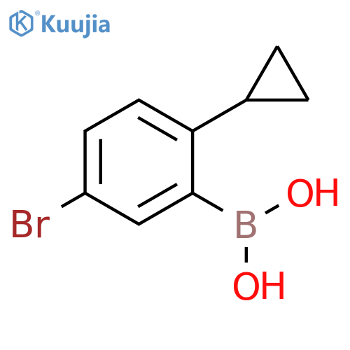 (5-bromo-2-cyclopropylphenyl)boronic acid structure