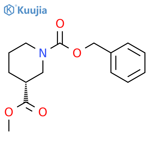 O1-benzyl O3-methyl (3R)-piperidine-1,3-dicarboxylate structure