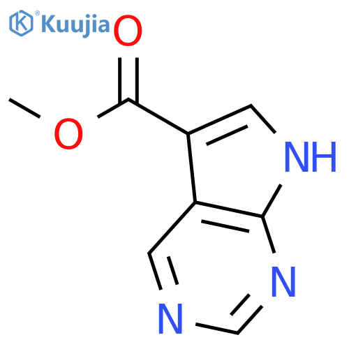 Methyl 7H-pyrrolo[2,3-d]pyrimidine-5-carboxylate structure