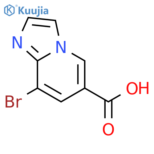 8-bromoimidazo1,2-apyridine-6-carboxylic acid structure