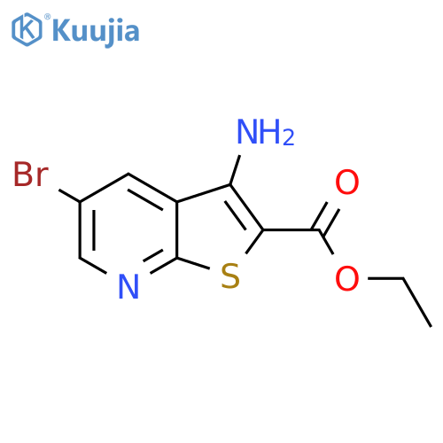 Ethyl 3-amino-5-bromothieno[2,3-B]pyridine-2-carboxylate structure