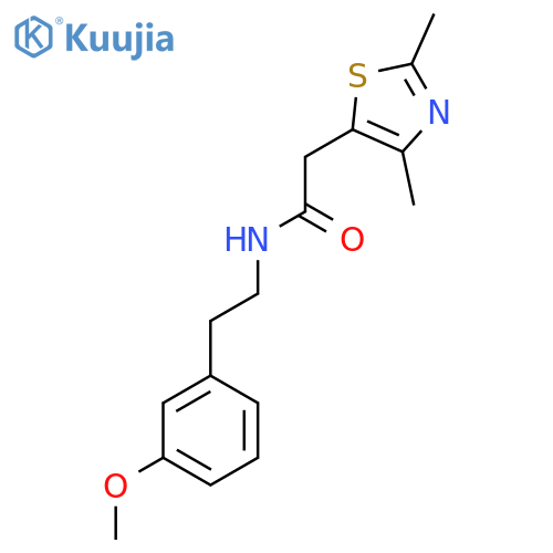 2-(2,4-dimethyl-1,3-thiazol-5-yl)-N-[2-(3-methoxyphenyl)ethyl]acetamide structure