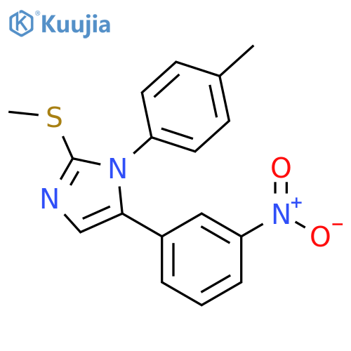 1-(4-methylphenyl)-2-(methylsulfanyl)-5-(3-nitrophenyl)-1H-imidazole structure