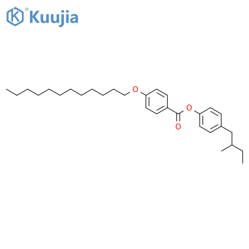 Benzoic acid,4-(dodecyloxy)-, 4-(2-methylbutyl)phenyl ester structure