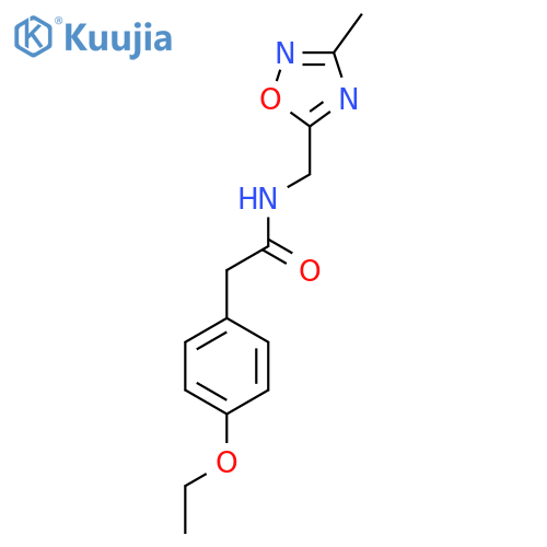 2-(4-ethoxyphenyl)-N-(3-methyl-1,2,4-oxadiazol-5-yl)methylacetamide structure