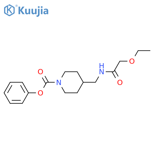 phenyl 4-(2-ethoxyacetamido)methylpiperidine-1-carboxylate structure