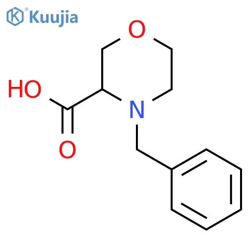 (3S)-4-benzylmorpholine-3-carboxylic acid structure