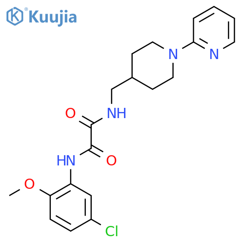 N'-(5-chloro-2-methoxyphenyl)-N-{1-(pyridin-2-yl)piperidin-4-ylmethyl}ethanediamide structure