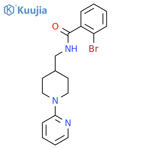 2-bromo-N-{1-(pyridin-2-yl)piperidin-4-ylmethyl}benzamide structure