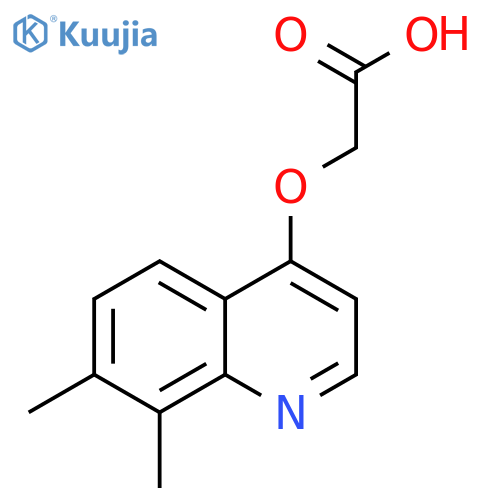 (7,8-Dimethyl-quinolin-4-yloxy)-acetic acid structure
